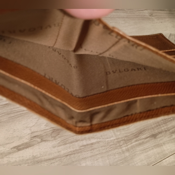 Bvlgari Wallet Purse Folding wallet Brown Woman Authentic - Picture 7 of 11